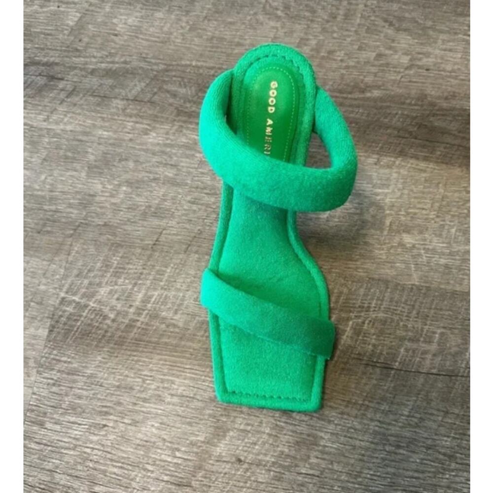 Good American Green TerryHeels Sz 12 - Picture 6 of 8